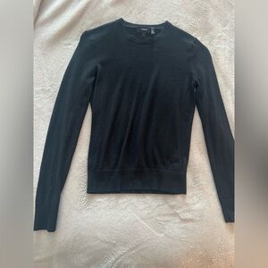 Theory Black Crewneck Sweater